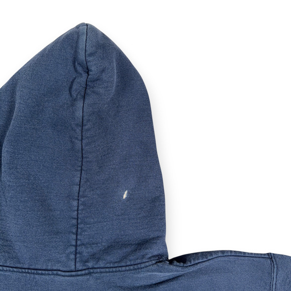 Vintage Notre Dame Sweater Adult MEDIUM Blue Hoodie Zip USA Campus Bookstore 90s - Picture 9 of 11